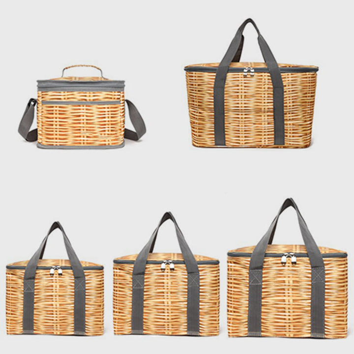 Kühltasche für unterwegs, faltbar, dicke Isolierung, Picknicktasche