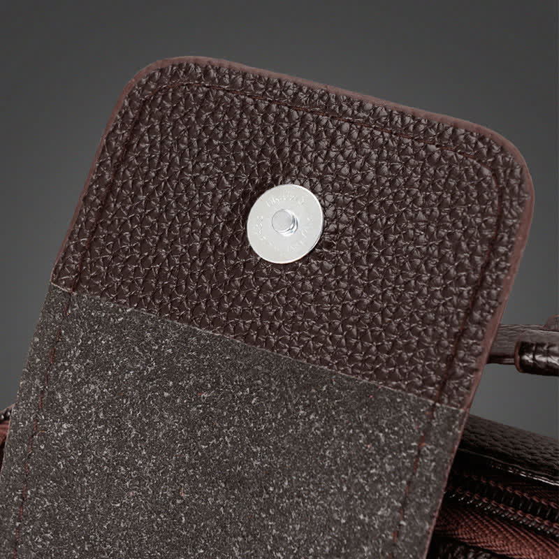 Retro Leder Satchel Messenger Bag für Männer Reise Umhängetasche
