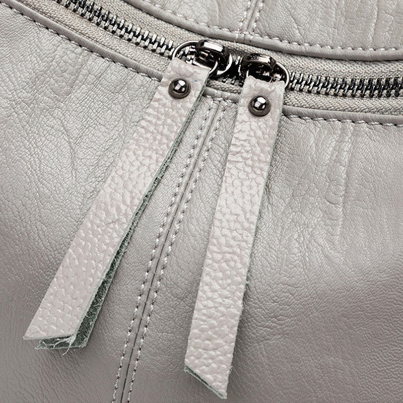 Rucksack für Damen aus Rindsleder, Mehrzweck-Reisetasche