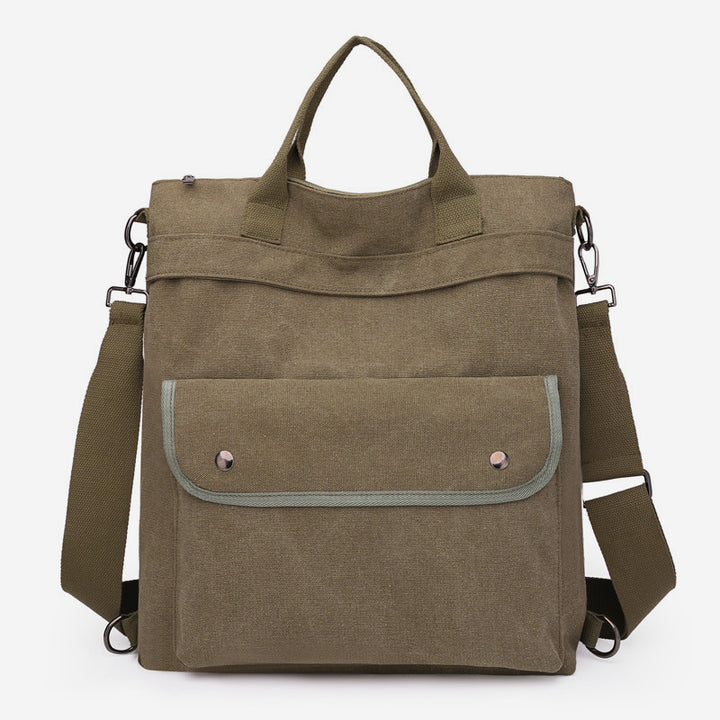 3-fach verwendbarer Canvas-Rucksack mit großem Fassungsvermögen 