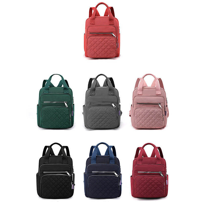 Gesteppter Rucksack, stilvolle Umhängetasche für Damen, Reise- und Freizeitgeldbörsen