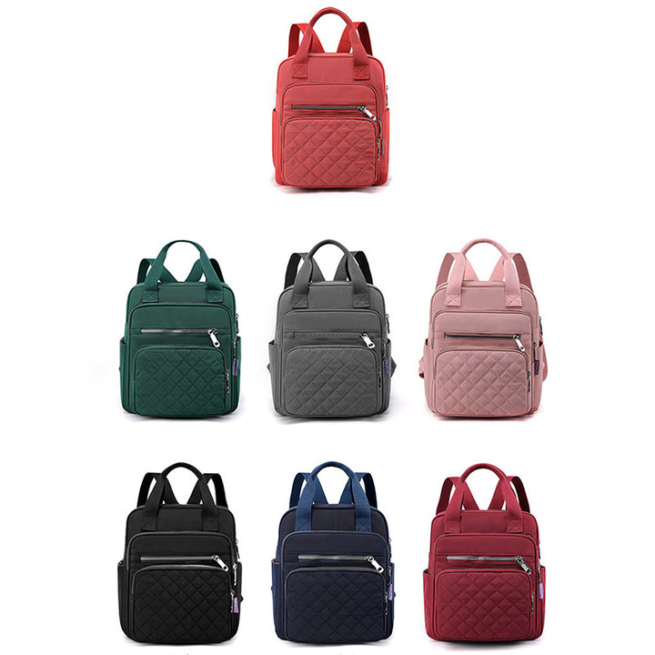 Gesteppter Rucksack, stilvolle Umhängetasche für Damen, Reise- und Freizeitgeldbörsen