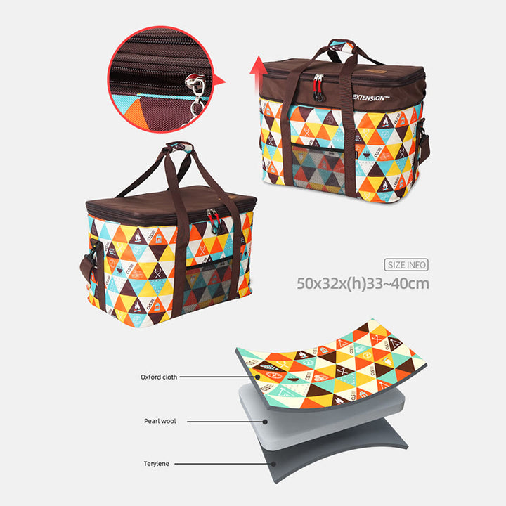 Kühltasche für Outdoor-Camping, höhenverstellbare Reisetasche