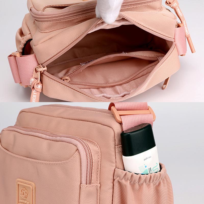 Kleine lässige Umhängetasche aus Nylon für Damen