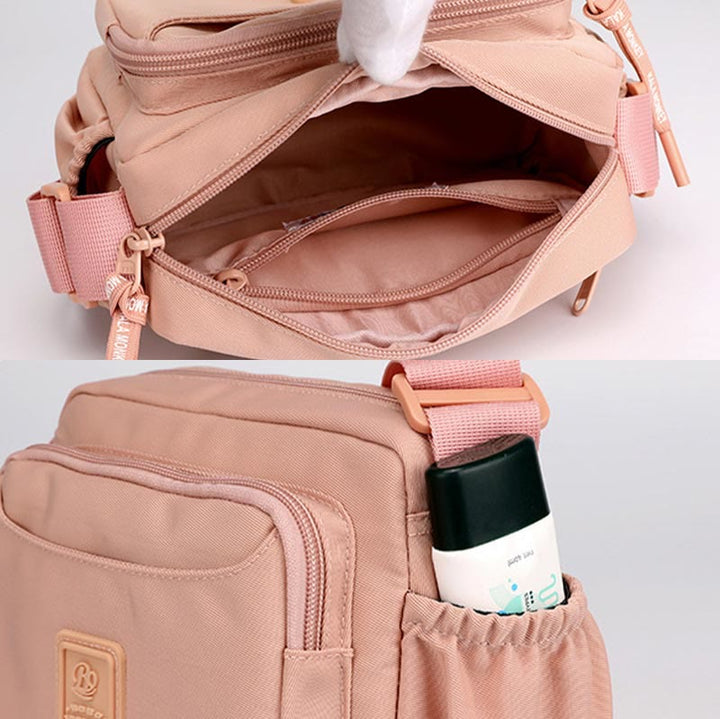 Kleine lässige Umhängetasche aus Nylon für Damen