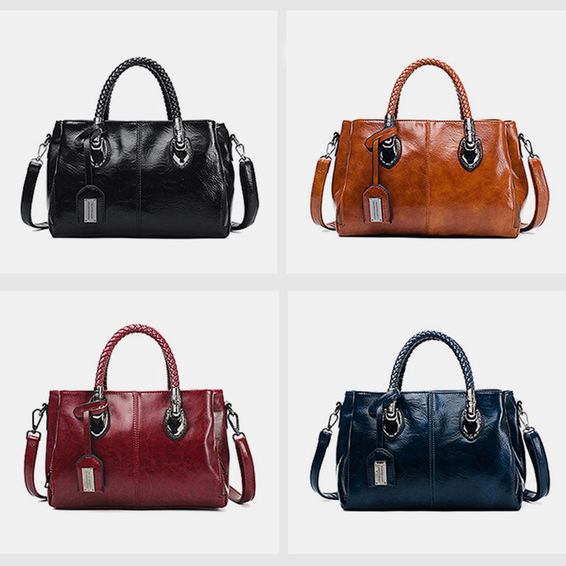 Klassische Retro-Handtasche mit mehreren Taschen 