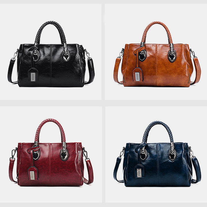 Klassische Retro-Handtasche mit mehreren Taschen 