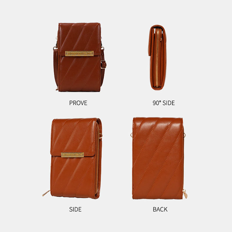 Kleine Crossbody-Handy-Geldbörse für Damen, klassische Handytasche