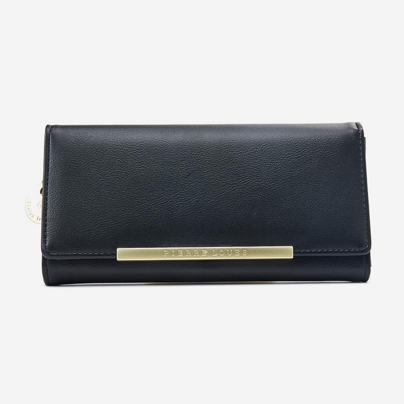 Kreditkartenetui, zweifach faltbare Clutch, große Kapazität, lange Geldbörse für Damen