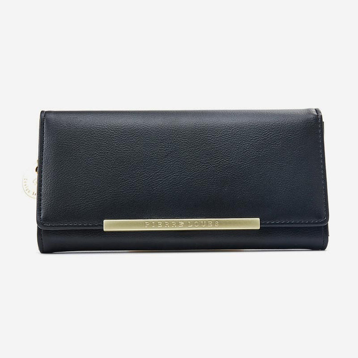 Kreditkartenetui, zweifach faltbare Clutch, große Kapazität, lange Geldbörse für Damen