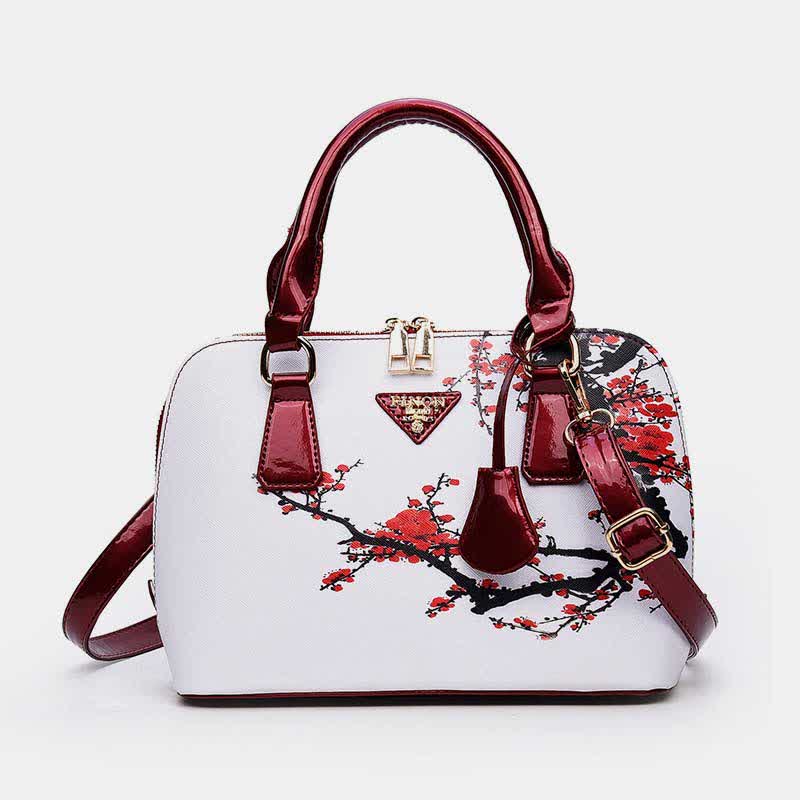 Damen Umhängetasche mit Blumenmuster, Umhängetasche, Schultertasche
