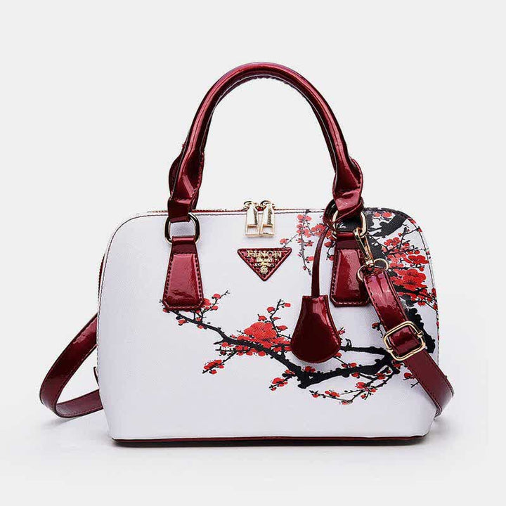 Damen Umhängetasche mit Blumenmuster, Umhängetasche, Schultertasche