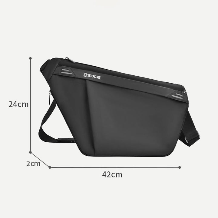 Schultertasche für Herren, lässiger Einkaufsbummel, wasserdichter Umhängetaschen-Tagesrucksack
