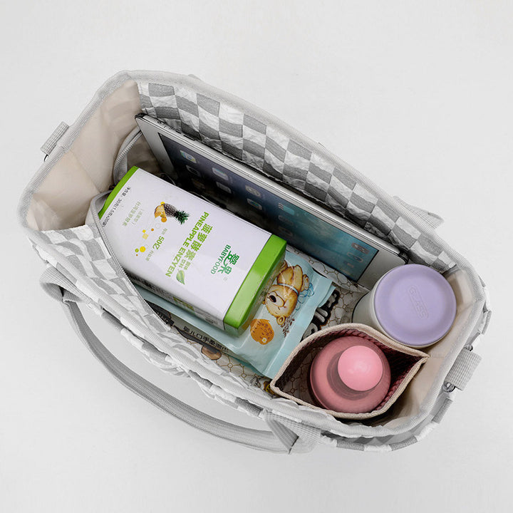 Wickeltasche, Mamatasche für das Krankenhaus, Schwangerschaft, Baby mit Kinderwagengurten