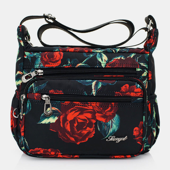 Damen Umhängetasche Multi-Pocket Nylon Schulter Handtasche Geldbörsen Reisetaschen