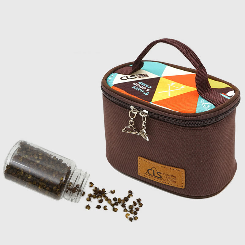 Aufbewahrungstasche für Outdoor-Camping-Grill-Mini-Gewürzflaschen-Set