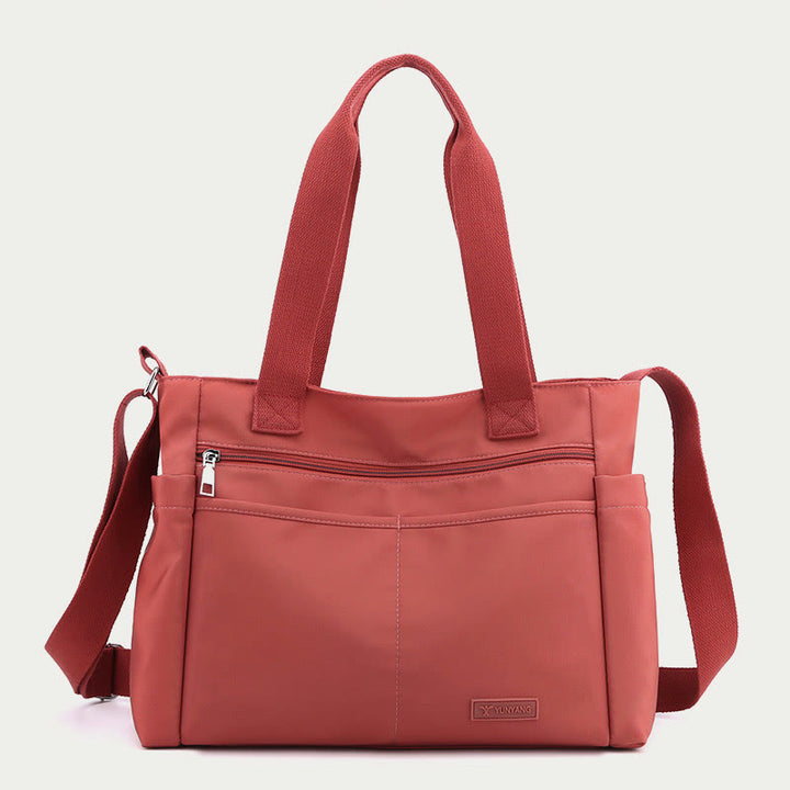Minimalistische Tragetasche für Damen, große Handtasche aus Nylon für die Schule und Fitness