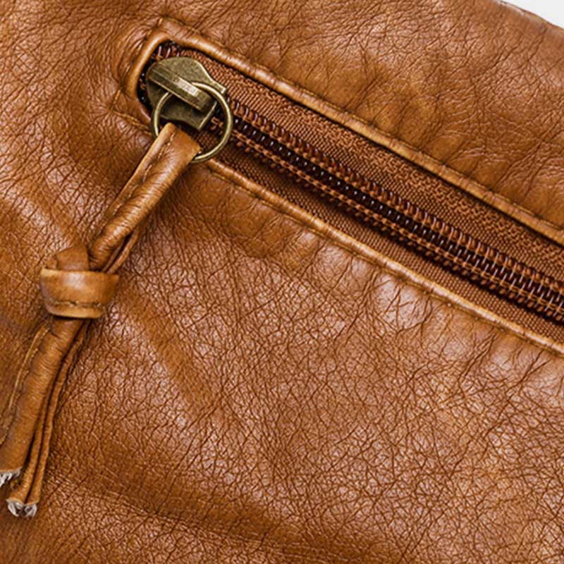 Umhängetasche im Vintage-Stil mit vielen Taschen und großem Fassungsvermögen