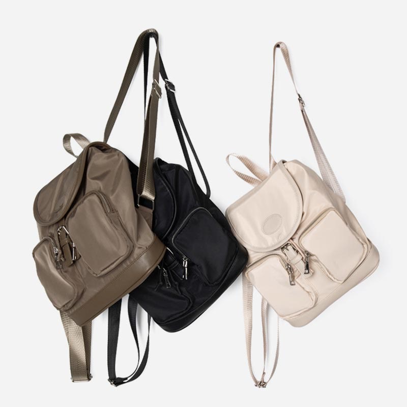 Rucksack für Damen, Nylon, Outdoor, große Kapazität, Tagesrucksack aus Canvas