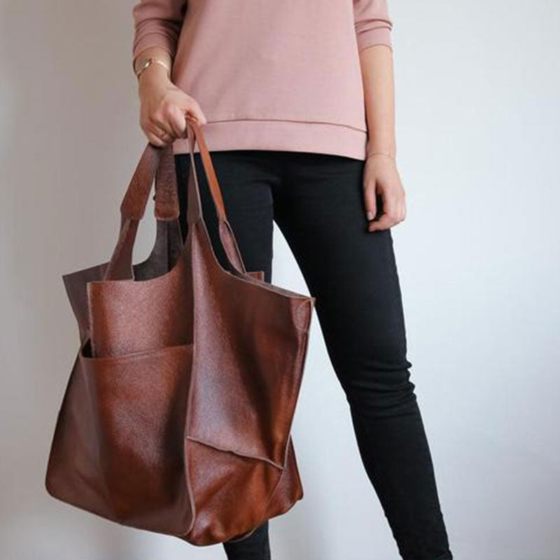Übergroße Einkaufstasche im Vintage-Stil