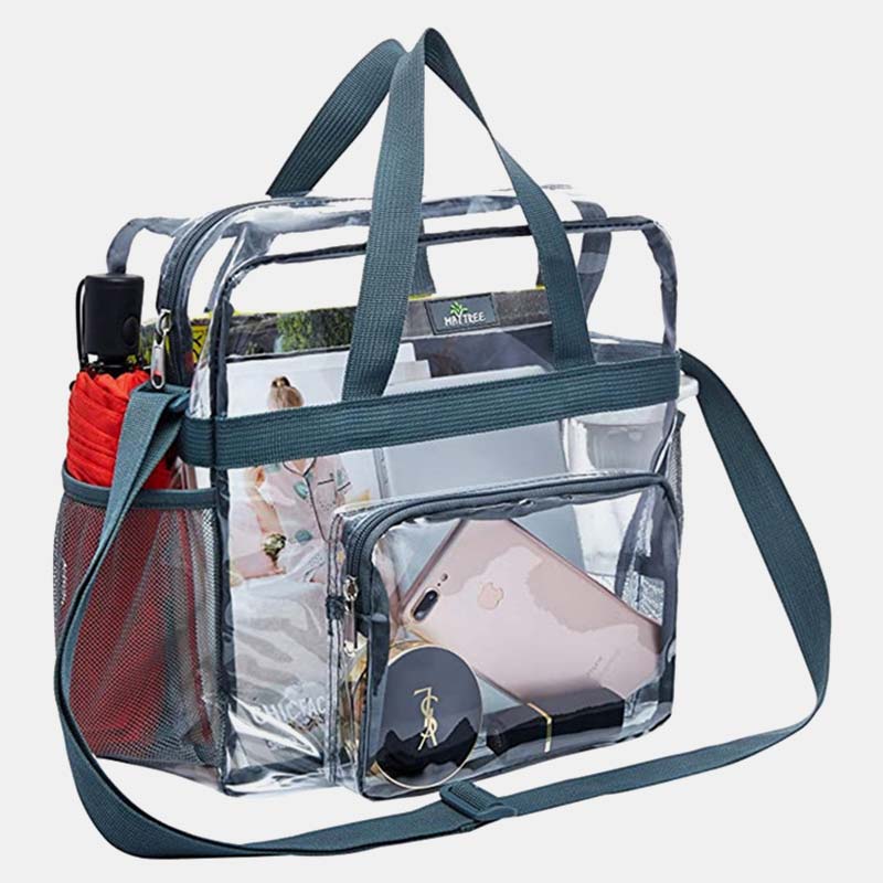 Große, wasserdichte, lässige, transparente Handtasche 