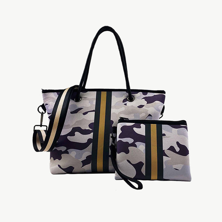 Tragetaschen-Set für Pendler, Rückentasche, breiter Riemen, Schultertasche