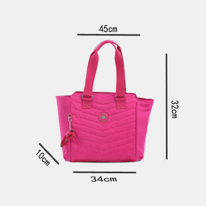 Nylon-Tragetasche für Damen, wasserdicht, groß, gesteppt, Schultertasche, Handtasche