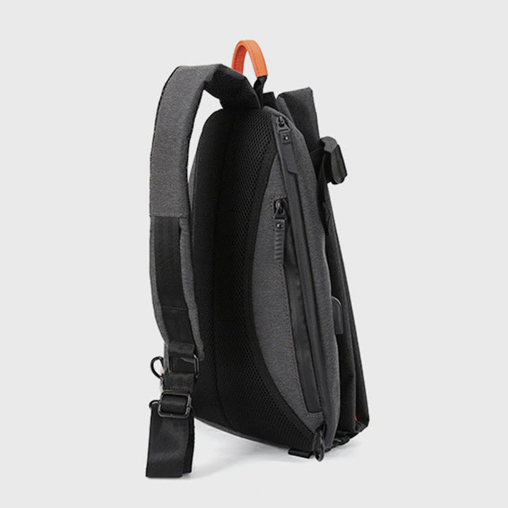 Schultertasche für Herren, lässig, multifunktional, Brusttasche mit großem Fassungsvermögen