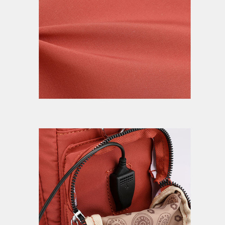 3-Wege-Rucksack mit USB-Ladeanschluss