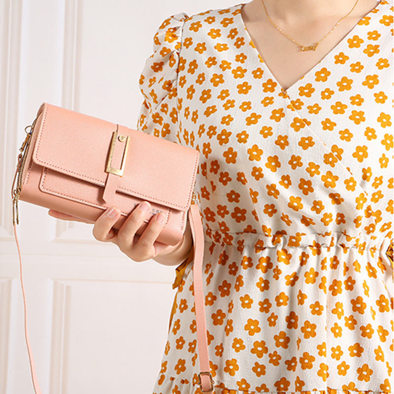 Handytasche für Damen, einfarbig, große Kapazität, Gewicht
