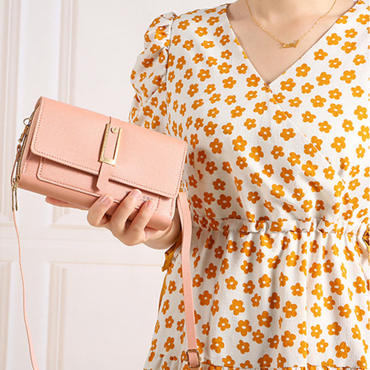 Handytasche für Damen, einfarbig, große Kapazität, Gewicht