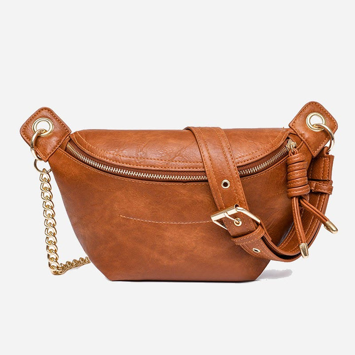 Schultertasche für Damen, PU-Leder, Retro-Reise-Umhängetasche