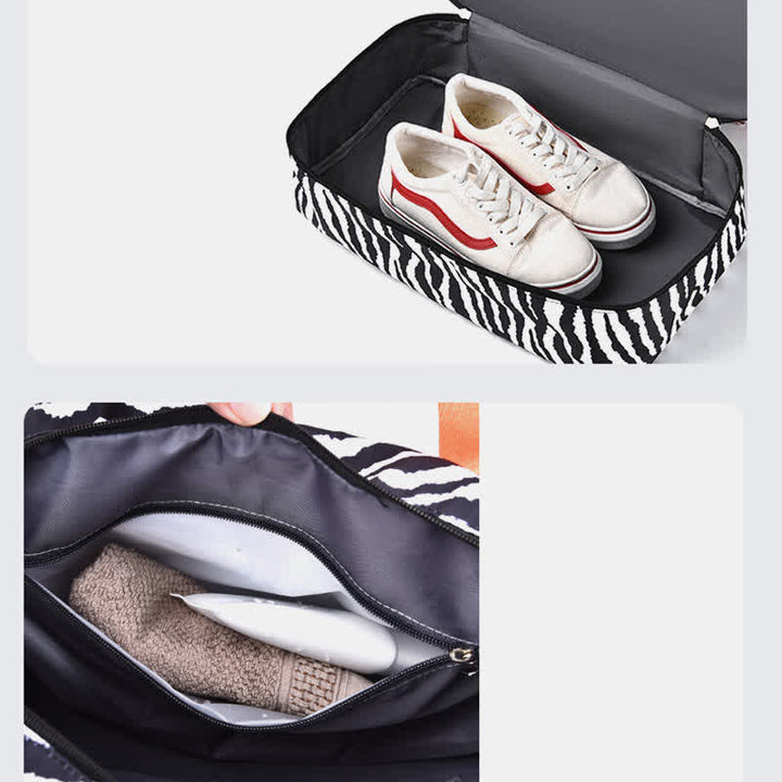 Reisetasche für Damen, Sport-Handtasche mit Nassfach, Schuhfach