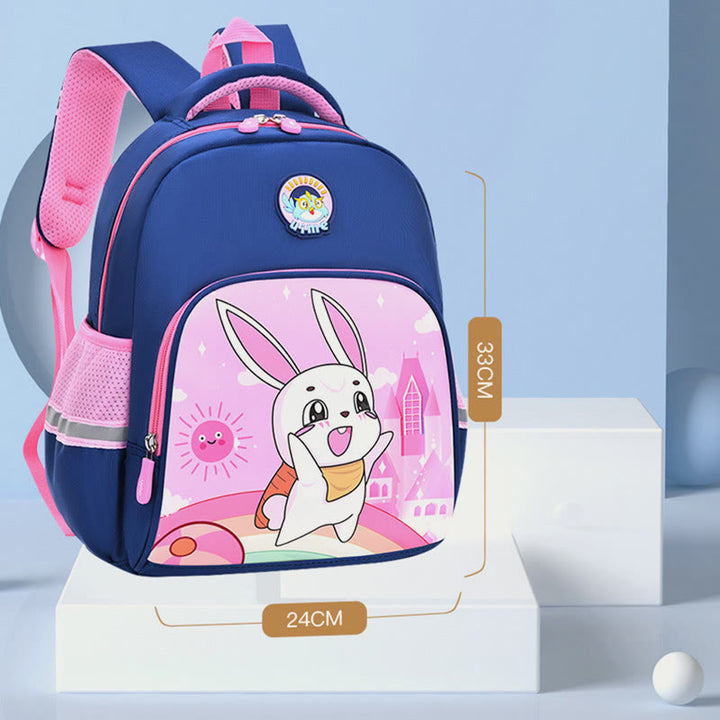 Rucksack für Kinder mit Cartoon-Charakter-Druck, leichter Oxford-Schulrucksack