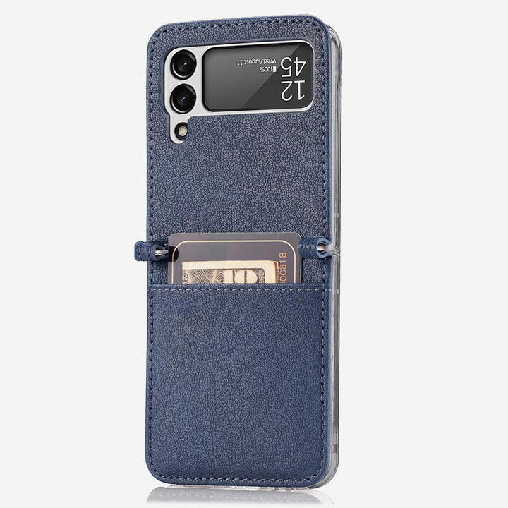 Samsung Galaxy Z Flip&amp; Z Flip 5 6 Handyhülle Leder Handytasche mit Kartenhalter