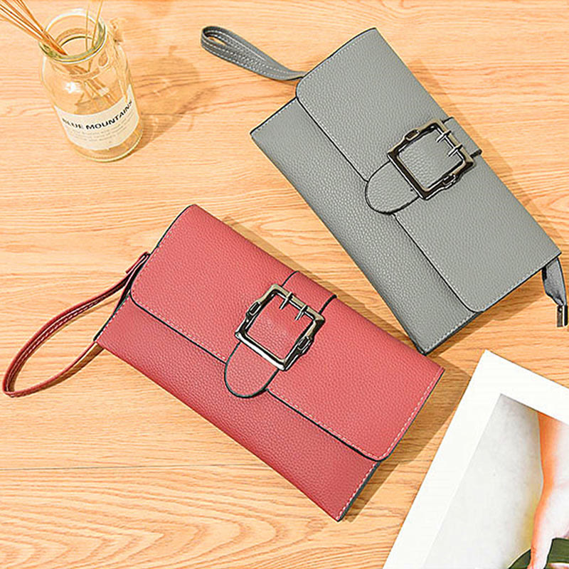Lychee Muster Umschlag Stil Brieftasche Frauen Klassische Leder Tasche
