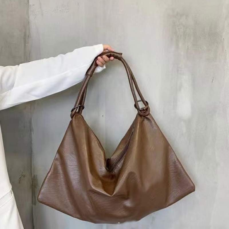 Leder-Tragetasche für Damen, Hobo-Handtasche, Schultertasche mit Crossbody-Gurt - image 7