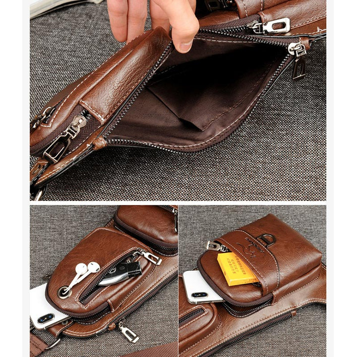 Schultertasche, Rucksack für Herren, Umhängetasche, Brusttasche, Tagesrucksack, Outdoor-Reisen - image 3