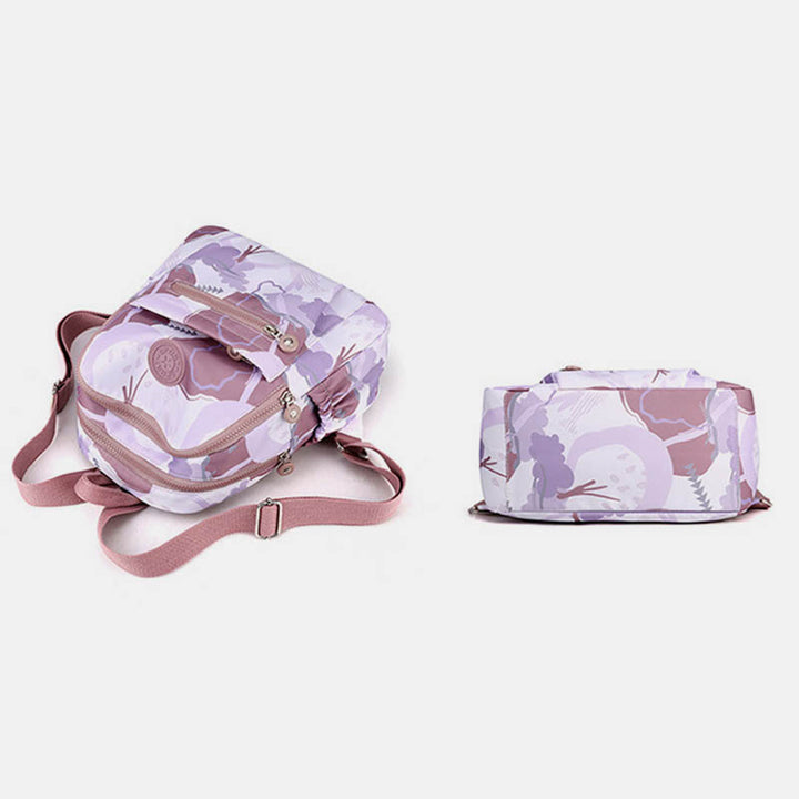 Damen Rucksack Handtasche Damen Wasserdicht Druck Bunter Rucksack Reise Tagesrucksäcke