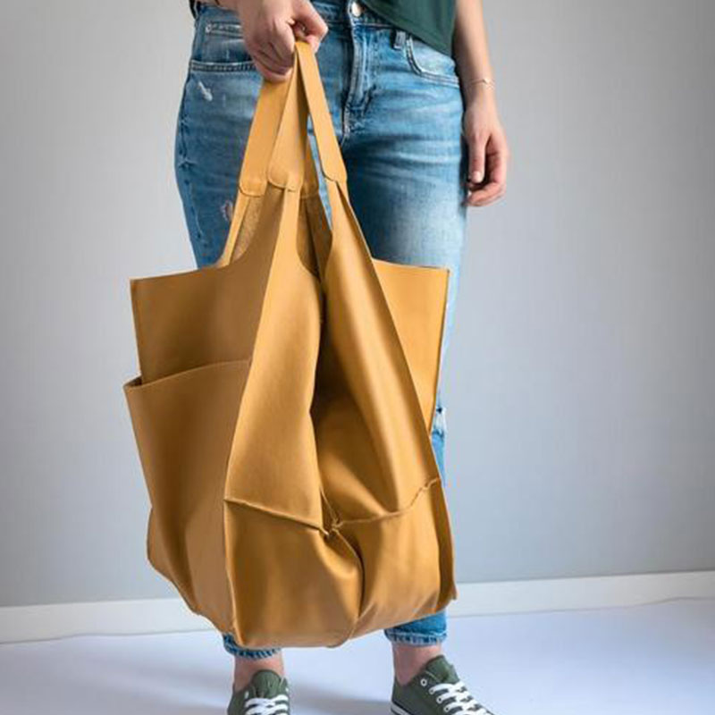 Übergroße Einkaufstasche im Vintage-Stil