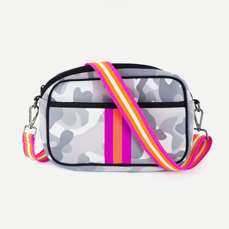 Leichte Umhängetasche Damen Geldbörse Neopren Handtasche Strandtasche