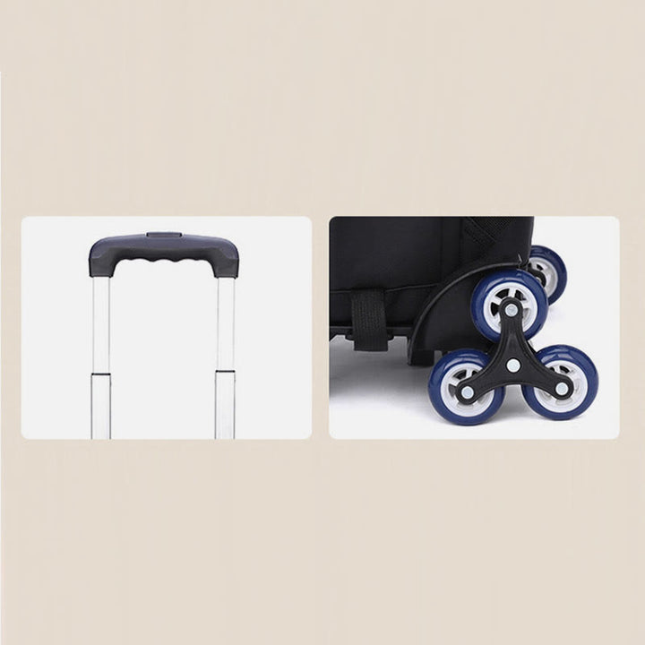 Rolling Wheels Rucksack Multifunktionale Reise-Büchertasche für Teenager Studenten
