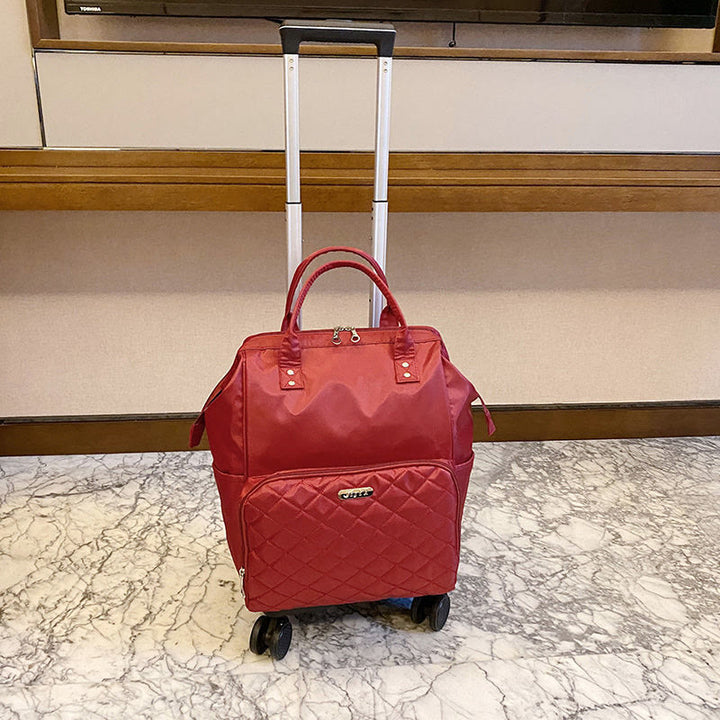 Abnehmbarer Reiserucksack mit Zugstange, Reisetasche für Damen und Herren