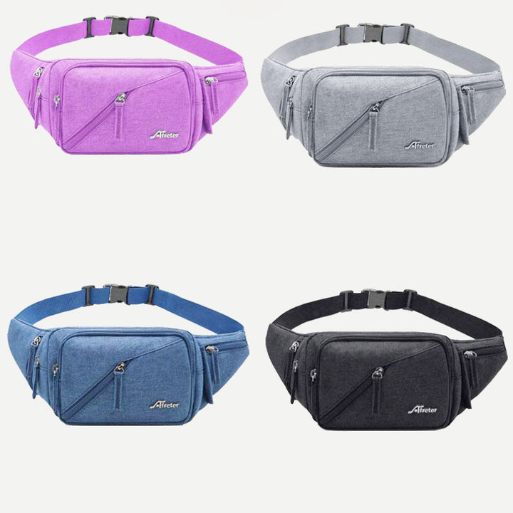 Unisex-Hüfttasche, leichte Brusttasche mit mehreren Taschen, Umhängetasche