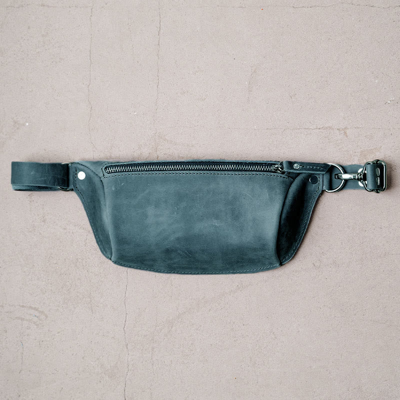 Gürteltasche für Damen und Herren, Outdoor, Hüfttasche mit Doppelreißverschluss, Brusttasche