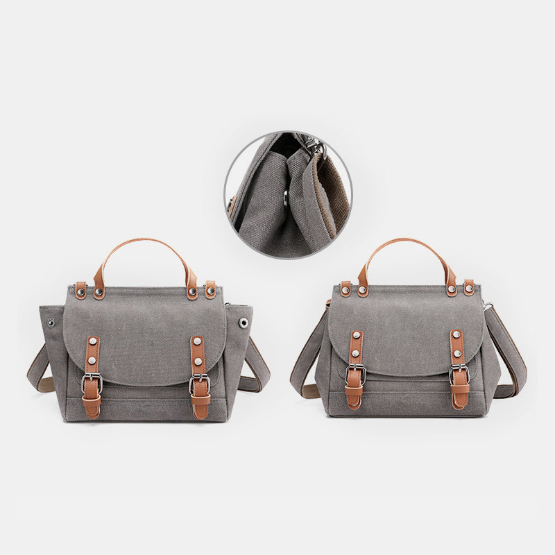 Canvas große Kapazität Vintage Umhängetasche Handtasche