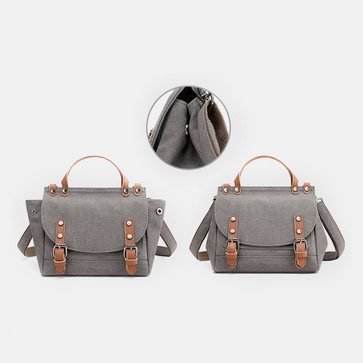 Canvas große Kapazität Vintage Umhängetasche Handtasche