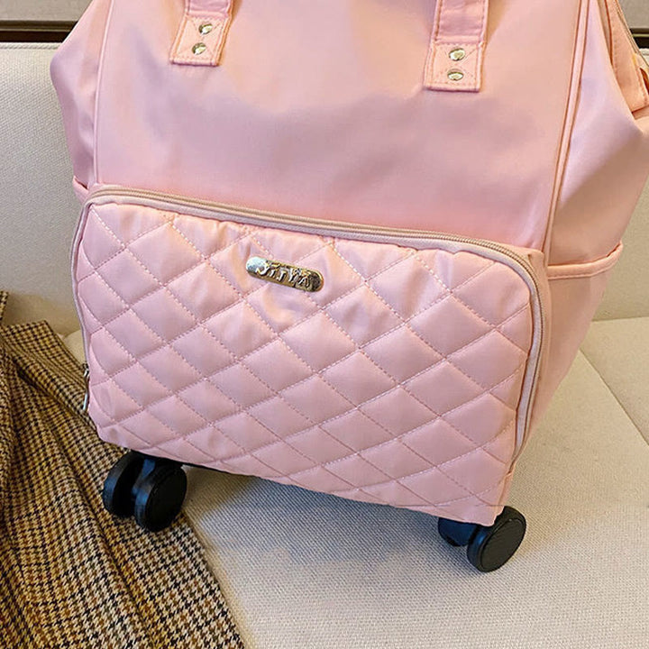 Abnehmbarer Reiserucksack mit Zugstange, Reisetasche für Damen und Herren