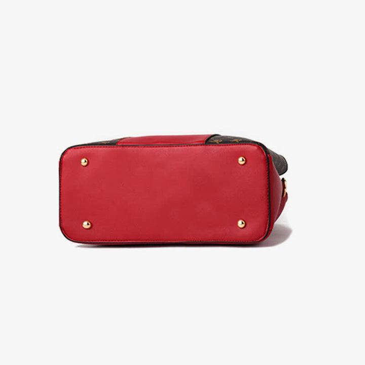 Umhängetasche mit drei Fächern, Schultertasche, Handtasche für Damen