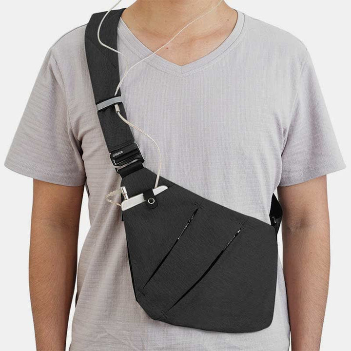 Leichter Anti-Diebstahl-Outdoor-Sport-Reise-Schultertasche Brust-Rucksack